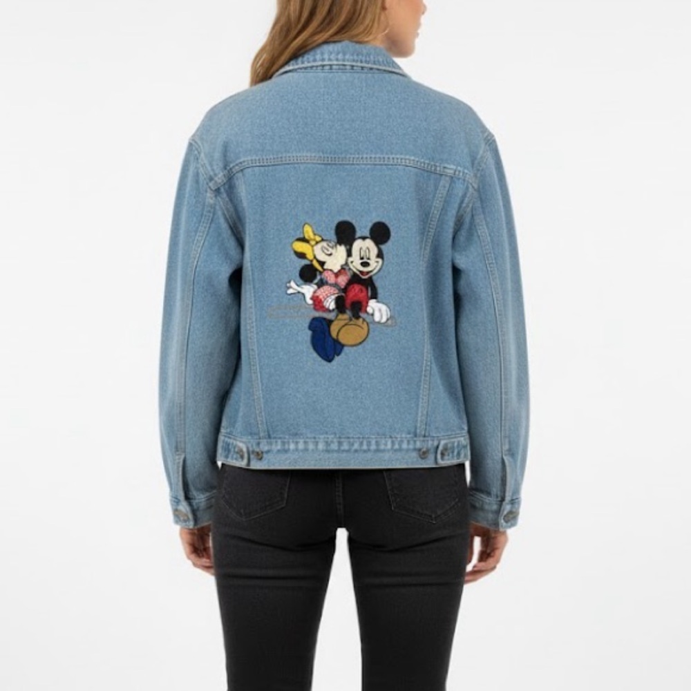 Vtg 90s Mickey & Minnie Mouse Embroidered Denim Trucker Jacket – Jerry Leigh, S
